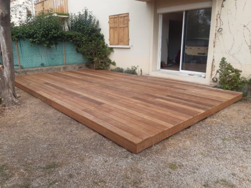 Terrasse en bois exotique